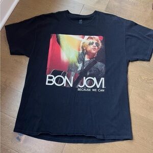 Bon Jovi Band Tour T Shirt Men's Size Extra Large XL 2013 Haynes